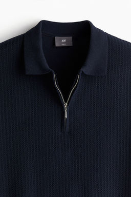 Polo con media cremallera Slim Fit - H&m фото 7
