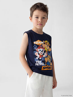 Bisiklet Yaka Paw Patrol Bask?l? Erkek ?ocuk Atlet