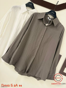 Рубашка женская однотонная