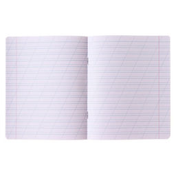 Цена за 20 шт. Тетрадь 12 листов в косую линейку, Calligrata «Однотонная. Школьная», обложка мелованная бумага, серые листы, МИКС