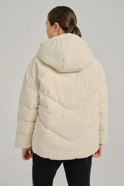 Пуховик короткий Бежевый TRN Down Jacket