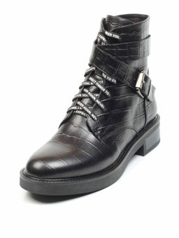 01-CH8361-21B100M BLACK Ботинки демисезонные (натуральная кожа, байка)