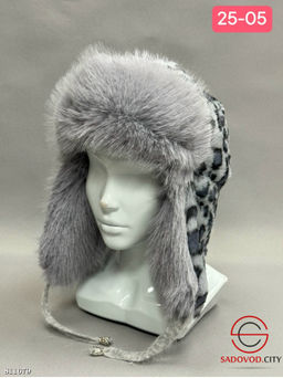 Шапка ушанка женская с мехом - Bruno фото 6
