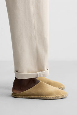 LEATHER MULE ESPADRILLES - Zara фото 7