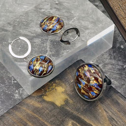 Серьги из муранского стекла FLOWERING TEA LS3429