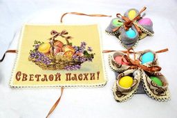 Пасхальный подарок корзина