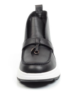 01-5281-1BLACK Ботинки демисезонные женские (натуральная кожа, байка) - No name фото 11