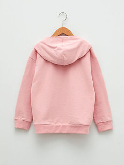 Kap??onlu Basic Uzun Kollu K?z ?ocuk Sweatshirt - Waikiki фото 2