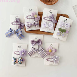 Набор заколок для волос Elegant purple