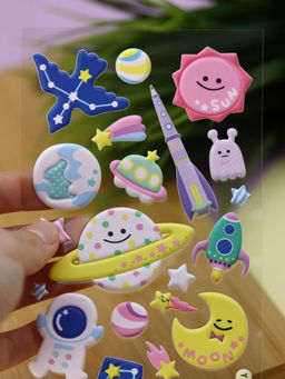 Наклейки объемные "Space" (9*22,5 см)