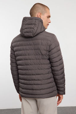 TRENDYOL MAN Antrasit Regular Fit Kapusonlu K?sl?k Mont TMNAW25MO00028 - Trendyolmilla фото 14