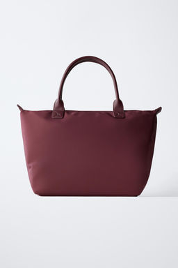 NYLON TOTE BAG WITH TEDDY BEAR CHARM - Zara фото 5