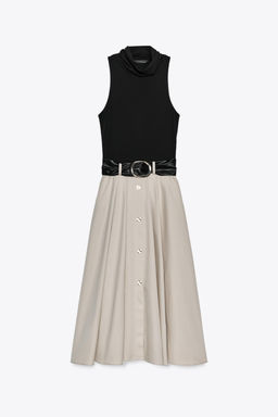 BELTED COMBINATION DRESS - Zara фото 18
