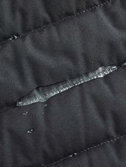 Куртка мужская гибридная стёганая с капюшоном с графеновой подкладкой черного цвета 9627_1Ch