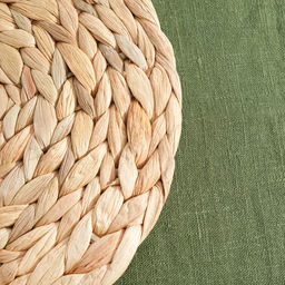 Салфетка сервировочная для стола D 25 х 1 см., водный гиацинт - Simaland фото 3