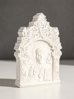 Икона Николай Чудотворец, с подвесом, 12?8?2 см, гипс