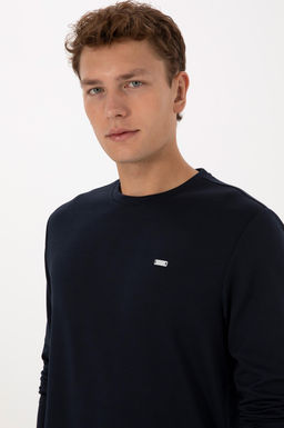 Erkek Lacivert Sweatshirt