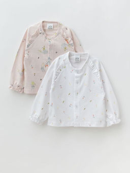 Кофта ясельная для девочки, бел/роз - Lesi kids фото 26