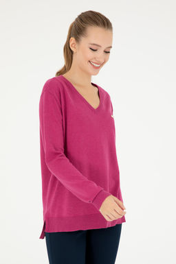 Женский РОЗОВЫЙ базовый свитер Неожиданная скидка в корзине