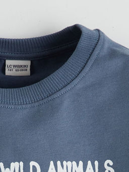 Bisiklet Yaka Erkek ?ocuk Sweatshirt