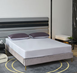 Одеяло Mency средней плотности однотонное с простыней на резинке и наволочками ODMENOR06