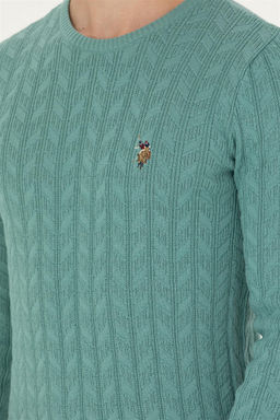 Мужской мятный базовый свитер Неожиданная скидка в корзине - U.s. polo assn фото 7