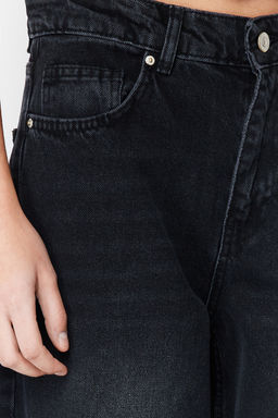 TRENDYOLMILLA Siyah Dusuk Bel Skater Jeans TWOSS24JE00038 фото 5