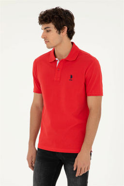U. S. Polo Assn / Мужская красная базовая футболка - U.s. polo assn фото 3