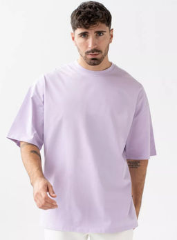 KM1862 Футболка OVER SIZE (хлопок) ЛАВАНДА