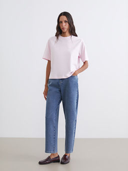 Bisiklet Yaka Kad?n Ti??rt