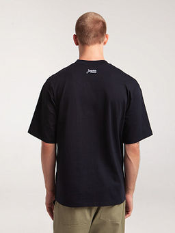 Футболка ЗАПОРОЖЕЦ Blank oversize DEEP BLACK  фото 7