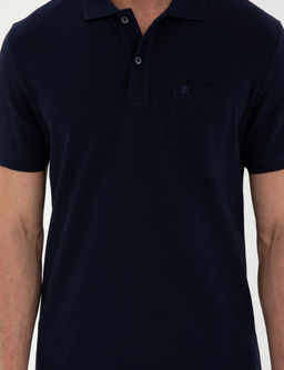 Lacivert Regular Fit Basic Ti__rt