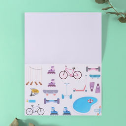 Наклейки в книжке «Спортик», 3 фона, 20.7×14.2 см