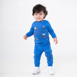 CRB wear/CSNB 62669-42 Джемпер для мальчика, синий/Ex.Cherubino  фото 2