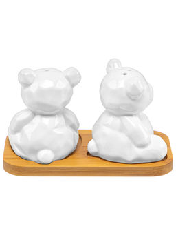 Набор для специй 2 пр. 14*7,2*8,5 см Мишки на деревянной подставке - Elan gallery фото 5