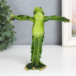 Фигурка полистоун Лягушки-гармония, 5?14.5?13 см