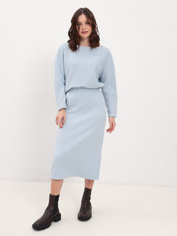 Юбка трикотажная KATHARINA KROSS KK-SKT-006Kn-голубой  фото 6