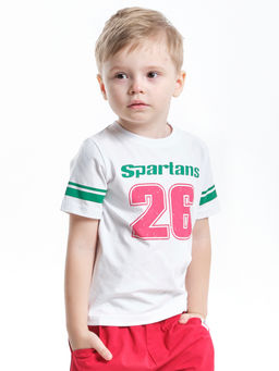 Футболка для мальчика UD 0188 белый - Mini maxi фото 3