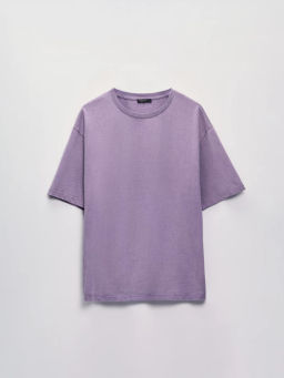 Футболка из хлопка с эффектом стирки ZR2607043415-82 / Zarina  фото 8