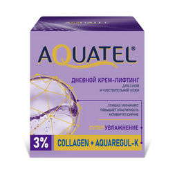 AQUATEL д/лица крем-лифтинг Дневной д/сухой/чувств.кожи банк.50мл