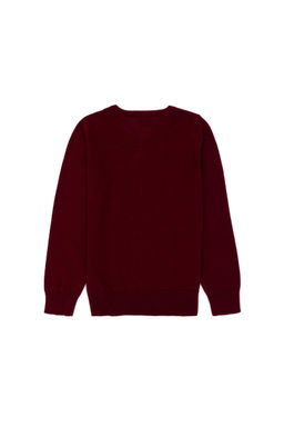 U. S. Polo Assn / Бордовый базовый свитер с v-образным вырезом для мальчика - U.s. polo assn фото 2