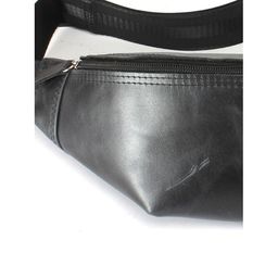Сумка мужская натуральная кожа  (на пояс)  Croco-855,  1 отд,  черный пулл-ап (254)  245244