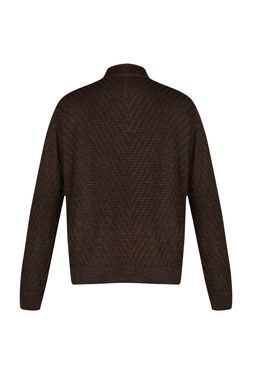 TRENDYOL MAN Kahverengi Slim Fit Dar Kesim Yar?m Bal?kc? Yaka Fermuarl? Triko Kazak TMNAW23KZ00175 - Trendyolmilla фото 8
