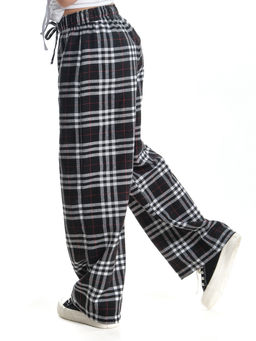 Брюки палаццо спортивные штаны для девочки одежда в клетку UD 7875(5161) кофе/беж клетка - Mini maxi фото 29