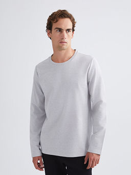 Bisiklet Yaka Uzun Kollu Erkek Ti??rt