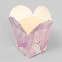 Цена за 5 шт. Коробка бонбоньерка Текстуры, 7.5 х 8 х 7.5 см - Дарите счастье фото 3