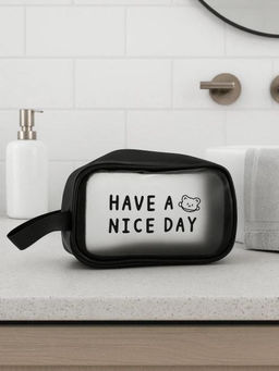 Косметичка "Have a nice day", black (14х20х9,5 см)