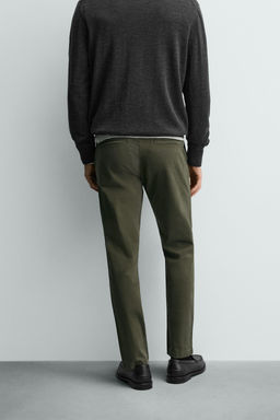 SKINNY FIT CHINO TROUSERS - Zara фото 3