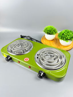 Плитка электрическая, 2 конфорки, спиральная 1500Вт SC-2000C OLS-HC-28