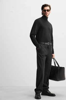 TEXTURED WOOL BLEND TROUSERS - Zara фото 5